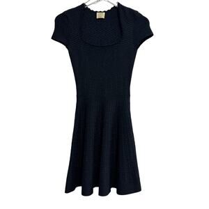 Torn by Ronny Kobo Square Neck Fit & Flare BodyCon Dress Sz XS